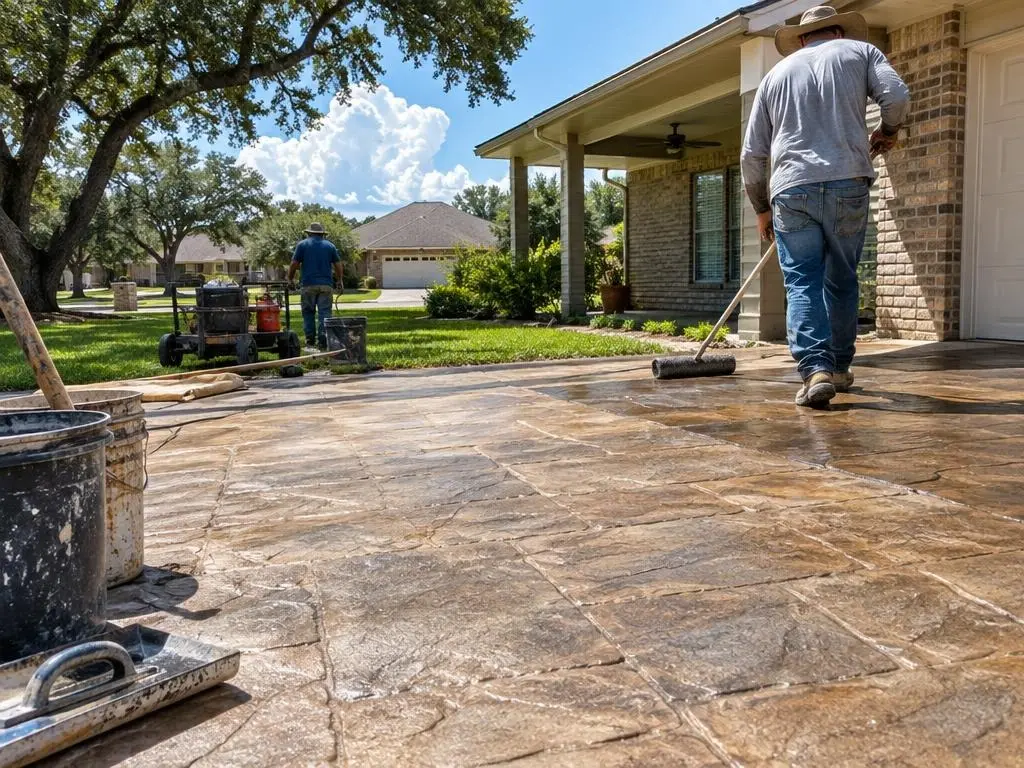 Stamped Concrete in College Station, TX